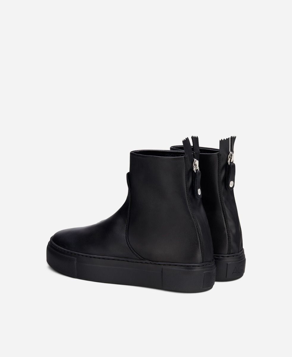 Agl Stivaletto sneaker in pelle Nero MEGHAN BOOTIE In Saldo