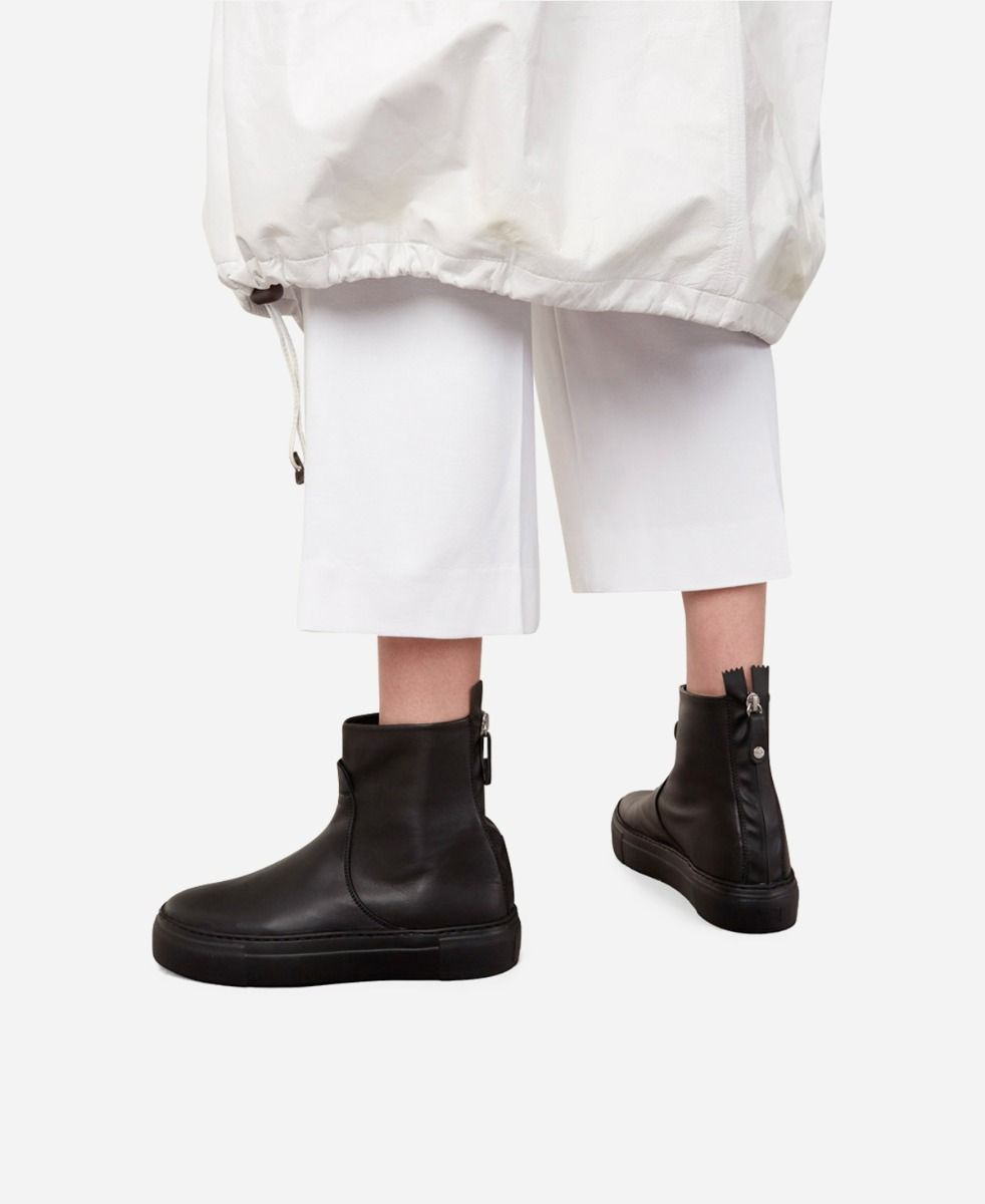 Agl Stivaletto sneaker in pelle Nero MEGHAN BOOTIE In Saldo