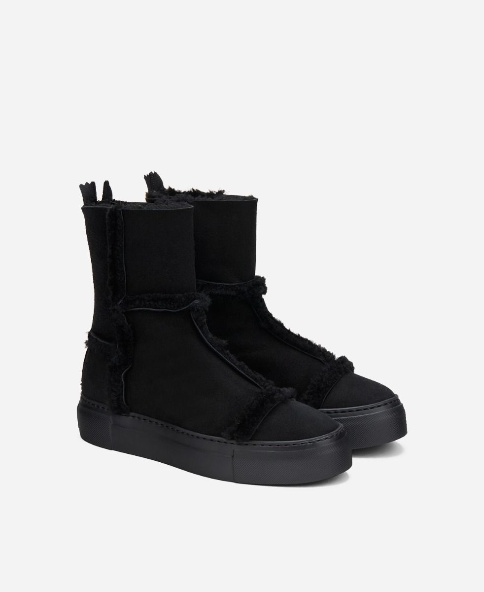 Agl Sneaker in montone Nero ROSY Nuova