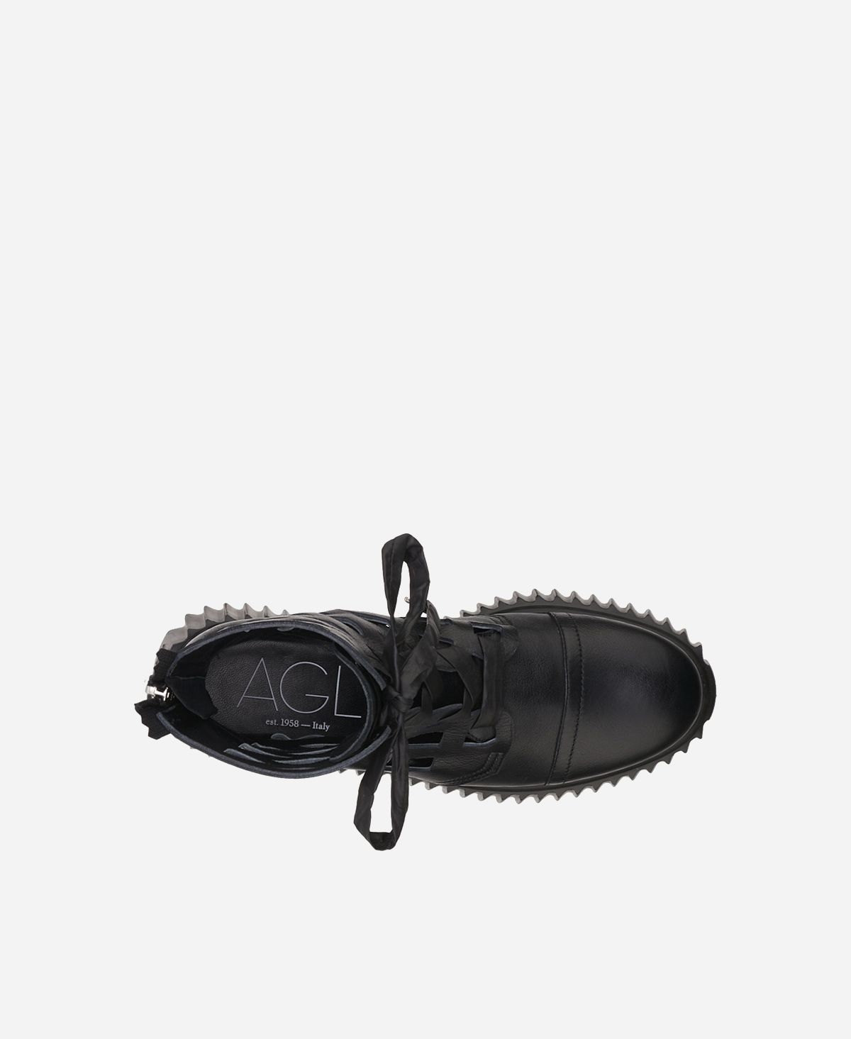 Agl Stivaletto in pelle laserata Nero Viggy Offerta Anniversario