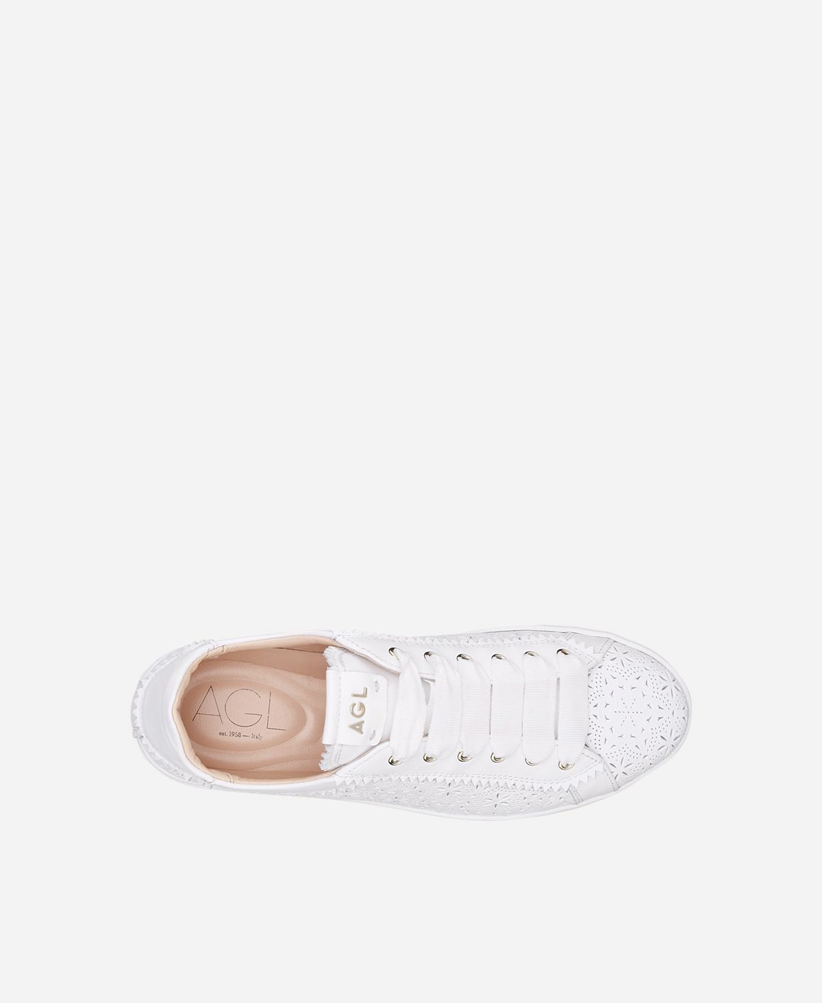 Agl Sneaker perforata Bianco Sade Spring Nuovi prodotti