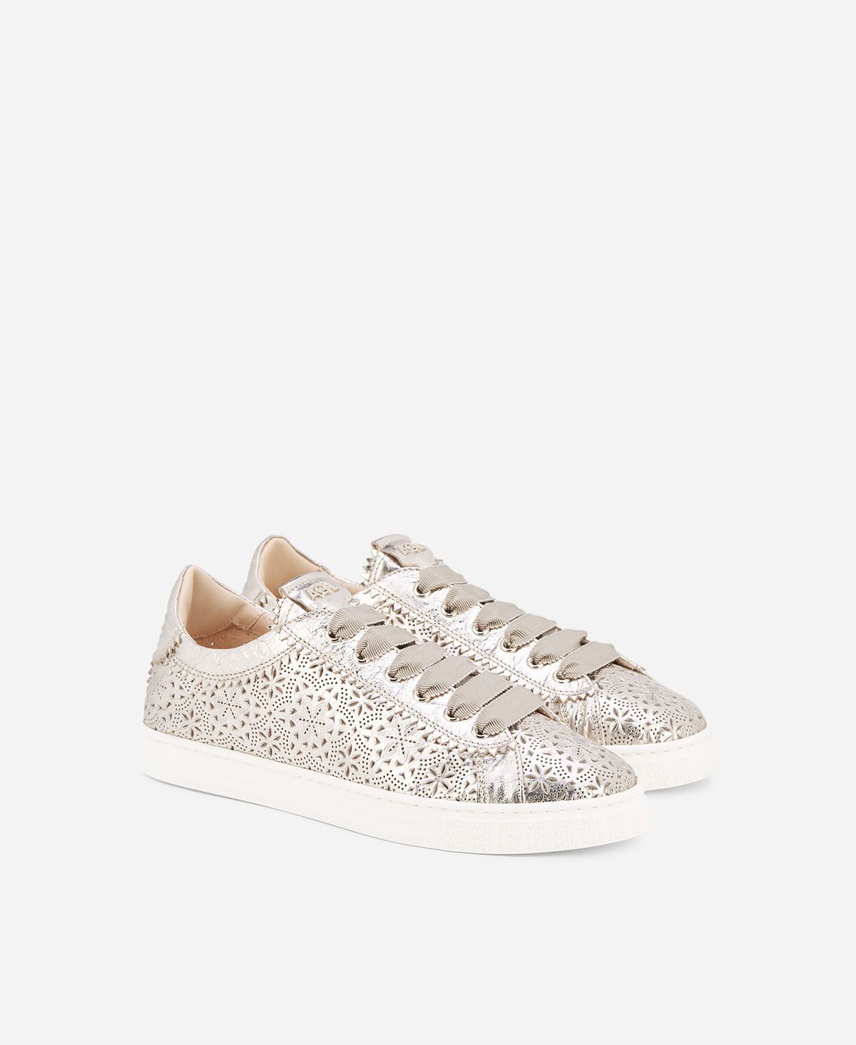 Agl Sneaker perforata Platino Sade Spring Fino Al -60%