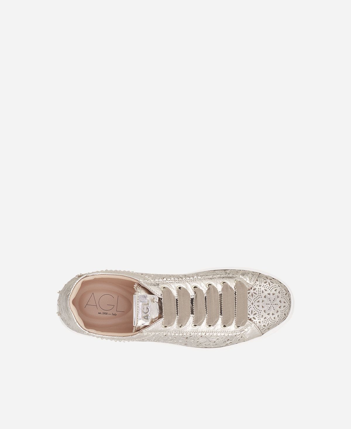 Agl Sneaker perforata Platino Sade Spring Fino Al -60%
