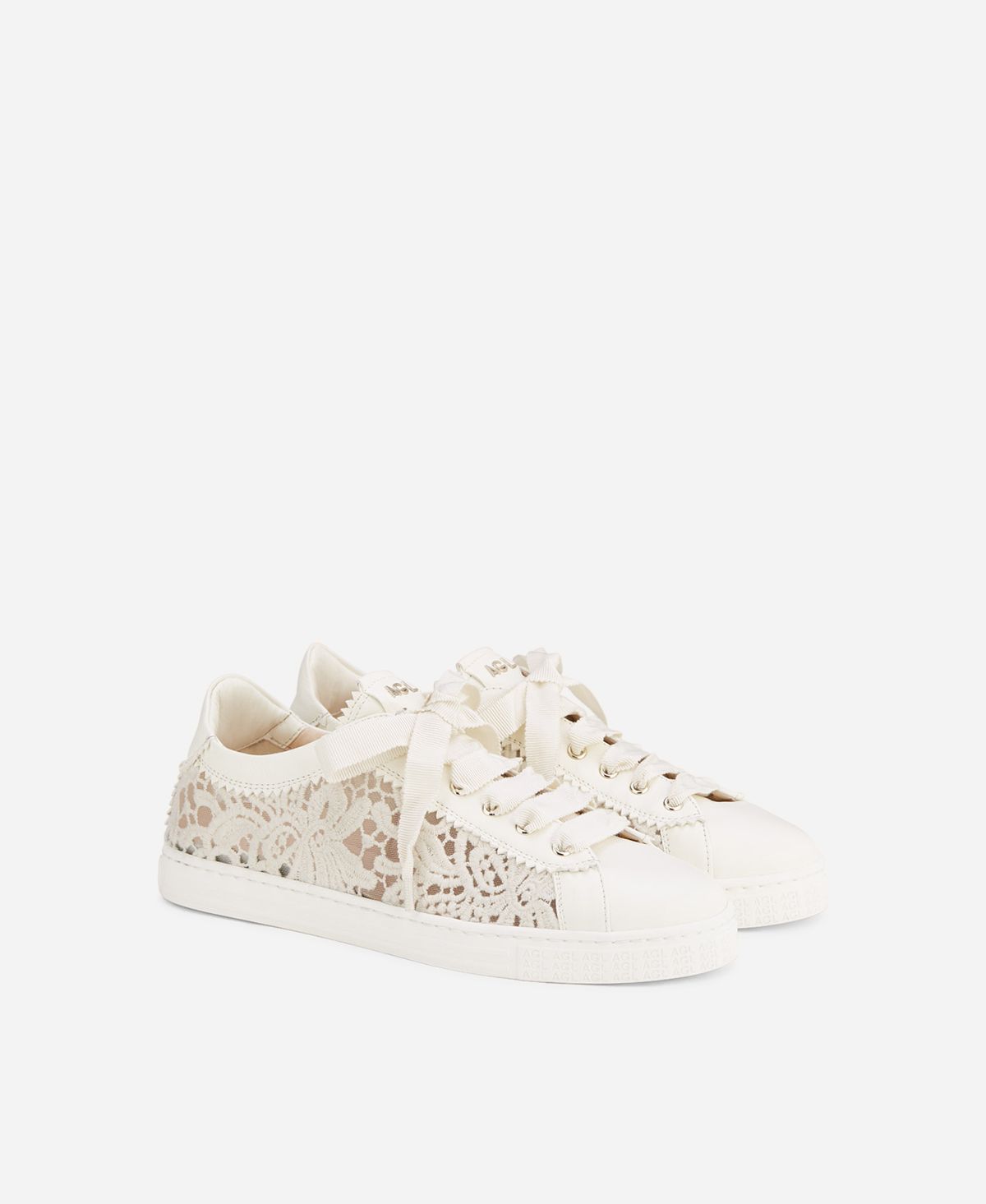 Agl Sneaker in pizzo Bianco Sade Fabric Affare Del Giorno