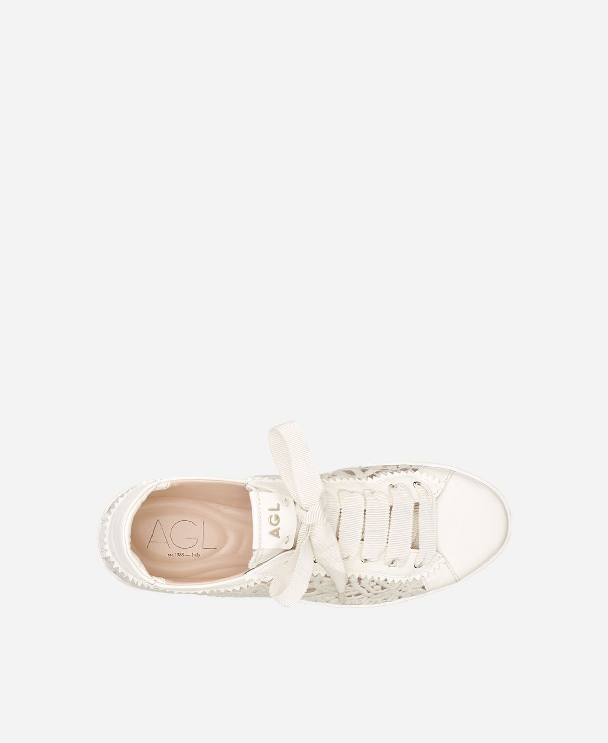 Agl Sneaker in pizzo Bianco Sade Fabric Affare Del Giorno