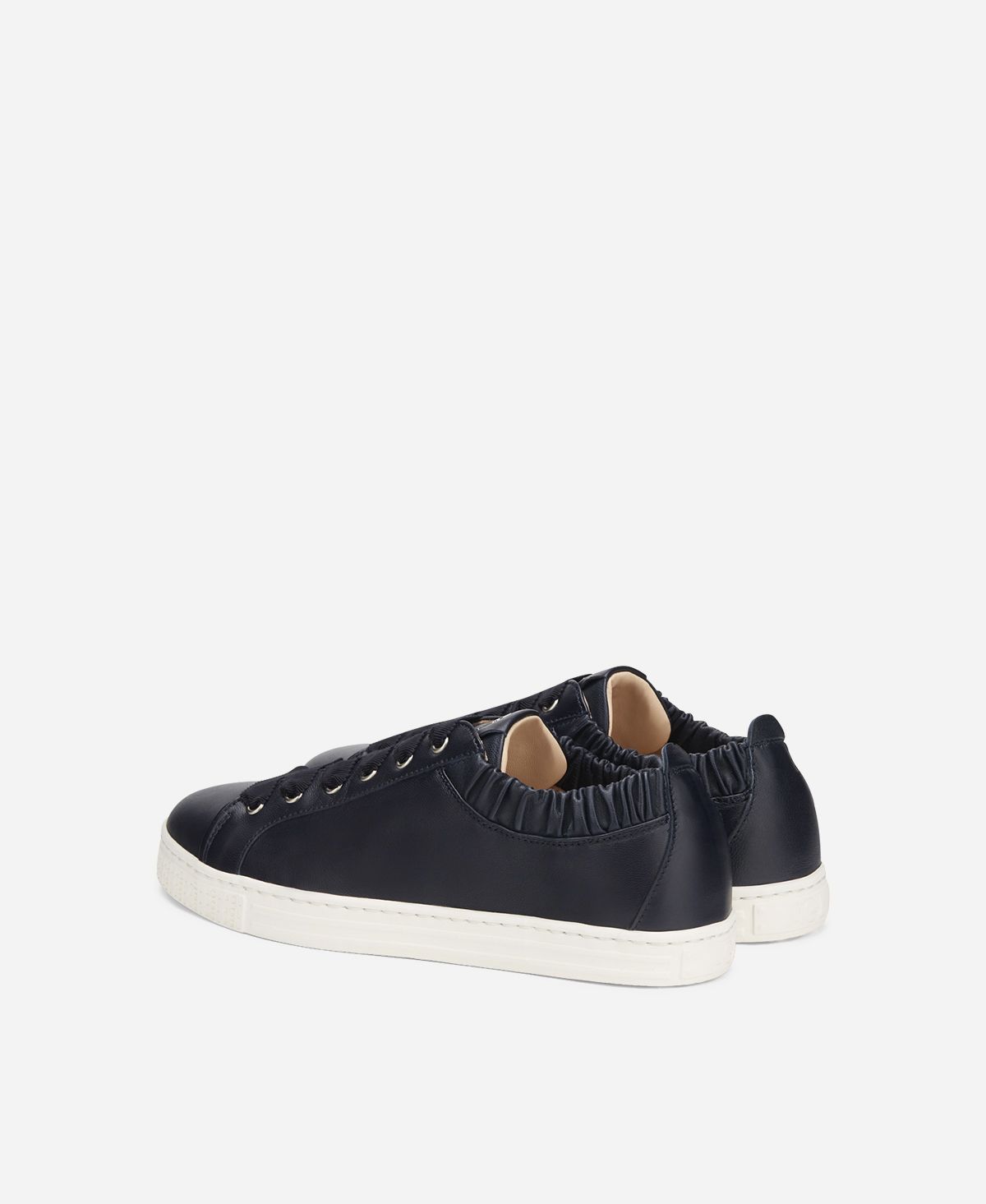 Agl Sneaker in pelle con elastico Blu SUZIE Sottocosto