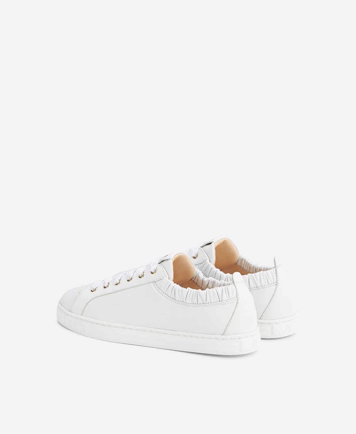 Agl Sneaker in pelle con elastico Bianco Suzie Convenienza