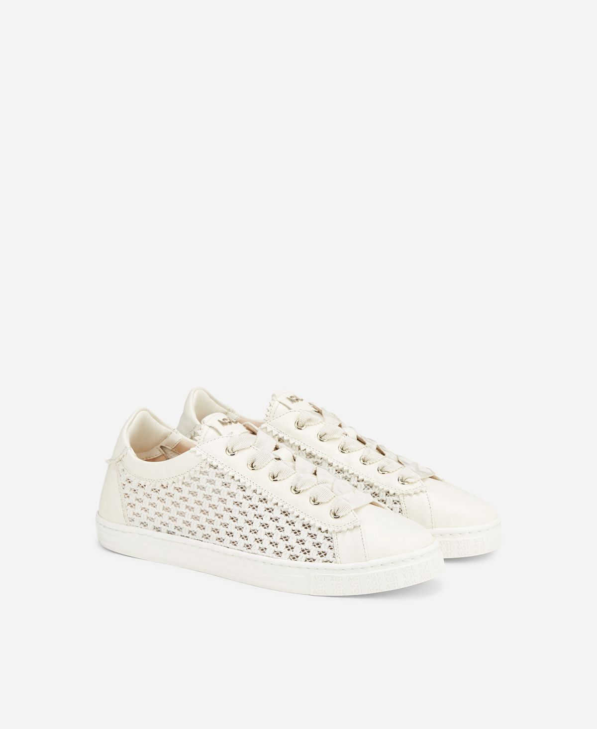 Agl Sneaker con trama Bianco Sade Plots Novità