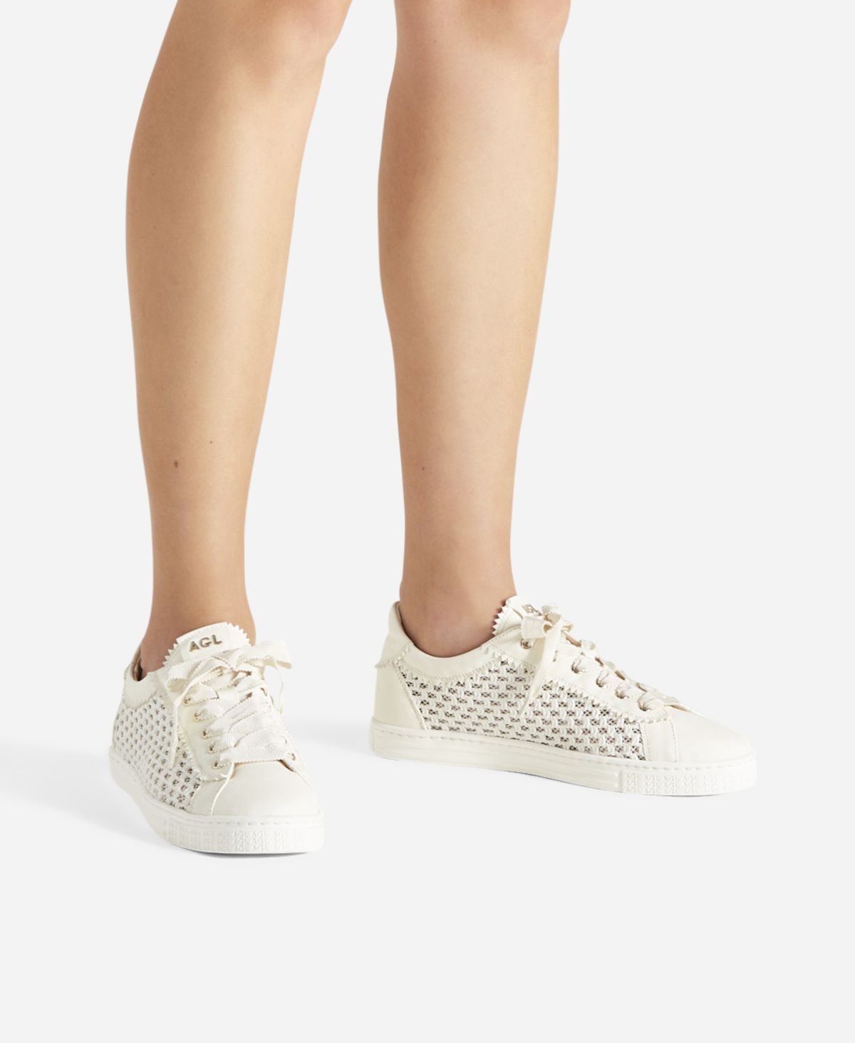 Agl Sneaker con trama Bianco Sade Plots Novità