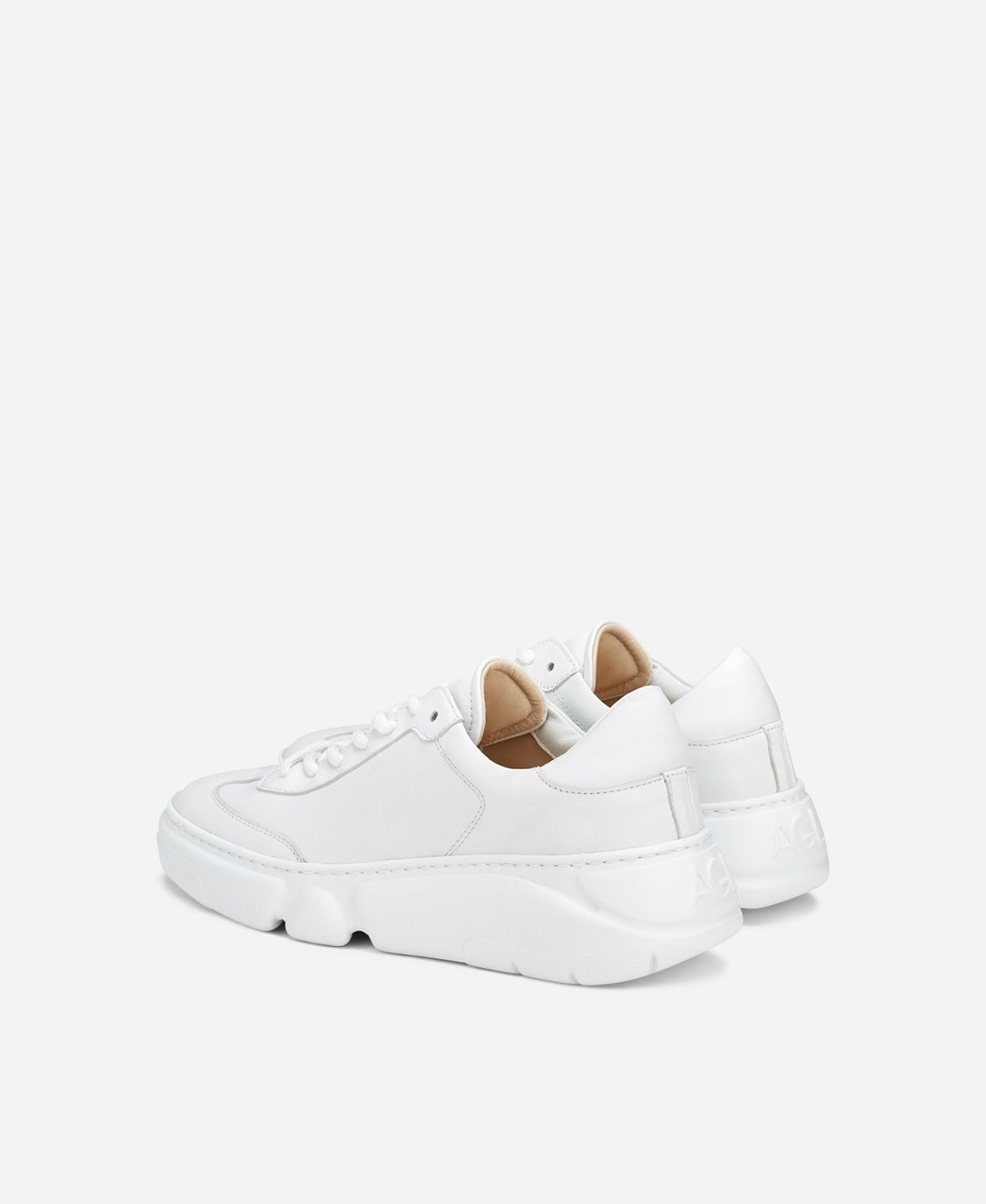 Agl Sneaker in pelle Bianco Emilie Pure Outlet