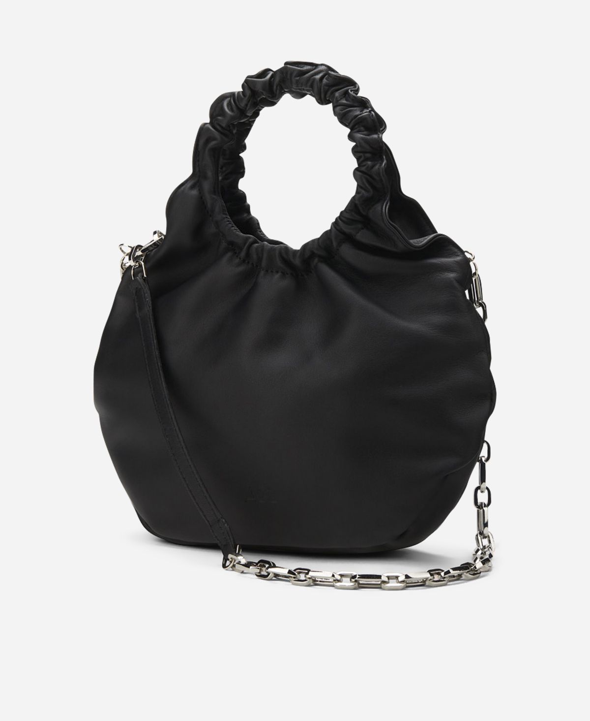 Agl Mini borsa in pelle Nero Mini Gretty Moda