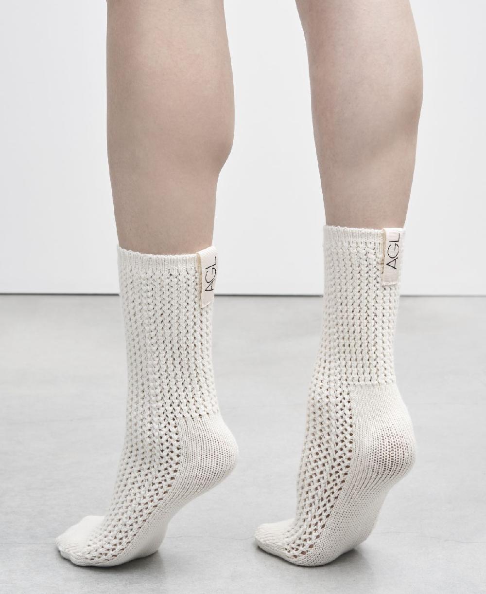 Agl Calze di lana Bianco SOCK Soddisfazione Garantita