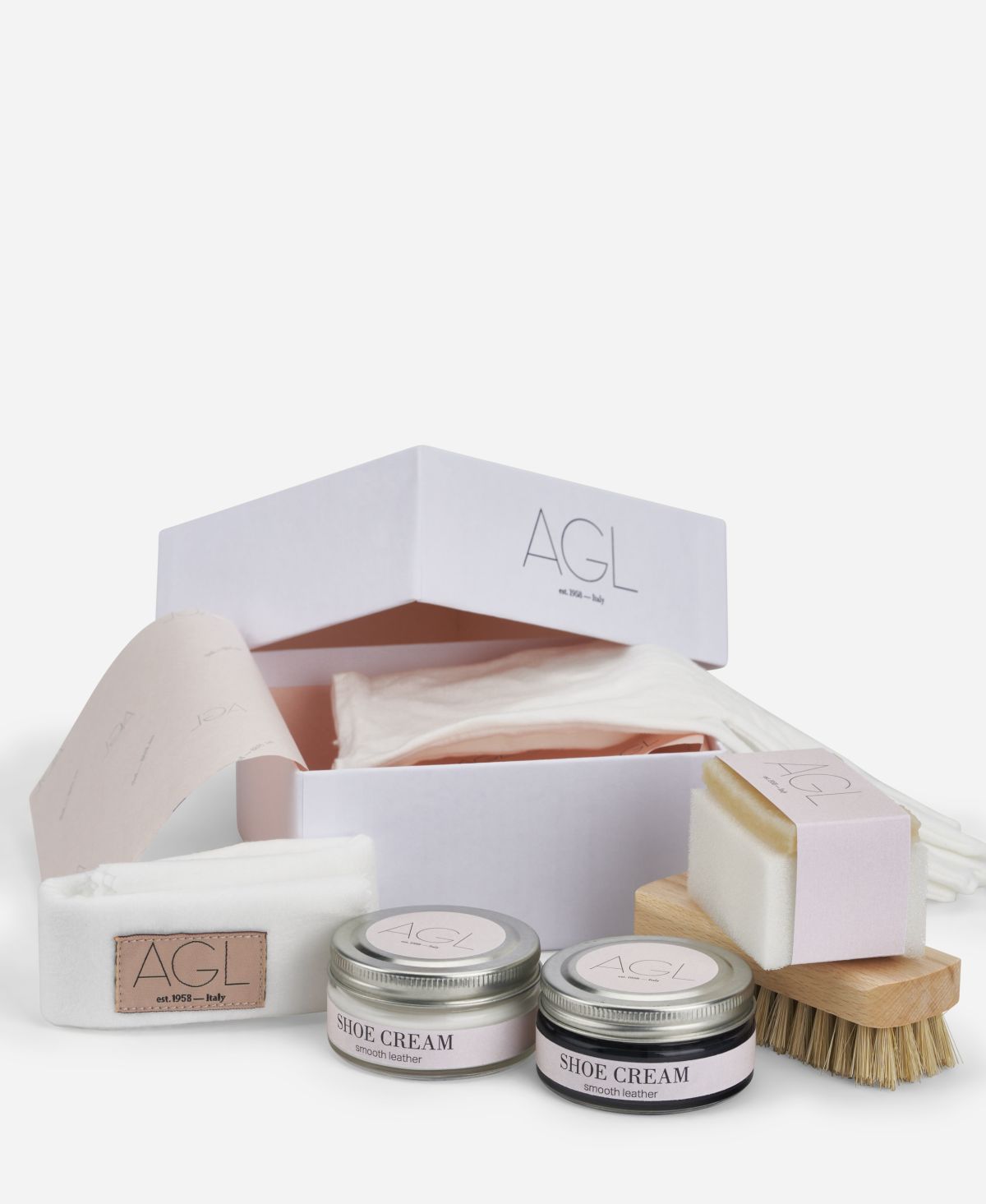 Agl Prodotti per la pulizia delle scarpe Bianco Box shoe care Prezzo Ridotto