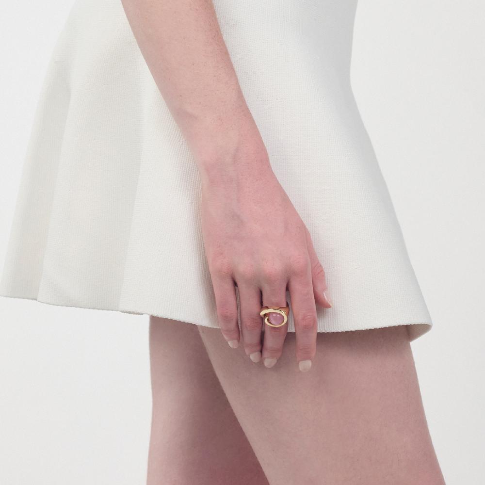 Unoaerre Anello pietra rosa | UNOAERRE Gioielli Nuova