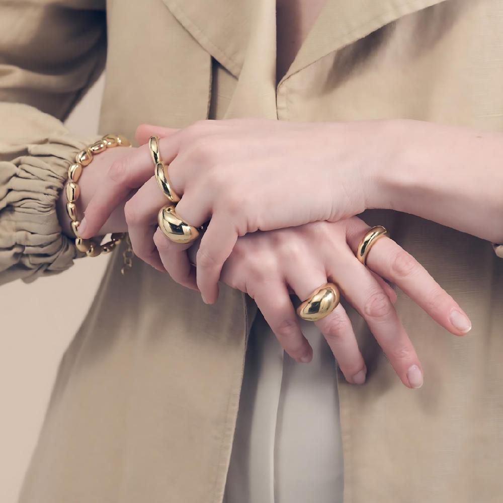 Unoaerre Anello donna in argento dorato | UNOAERRE Gioielli Promozione Limitata