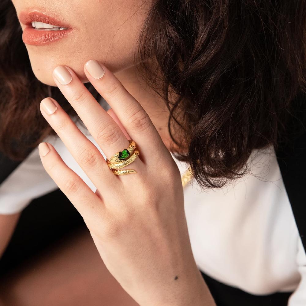 Unoaerre Anello con serpente dorato | UNOAERRE Gioielli Fino al 60% di sconto