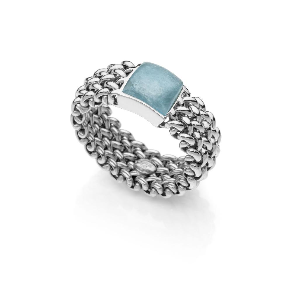 Unoaerre Anello in argento con acquamarina | UNOAERRE Gioielli In Vendita