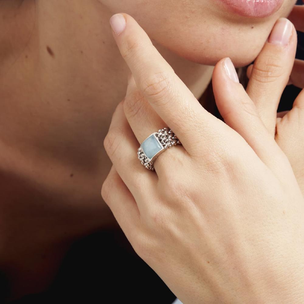 Unoaerre Anello in argento con acquamarina | UNOAERRE Gioielli In Vendita