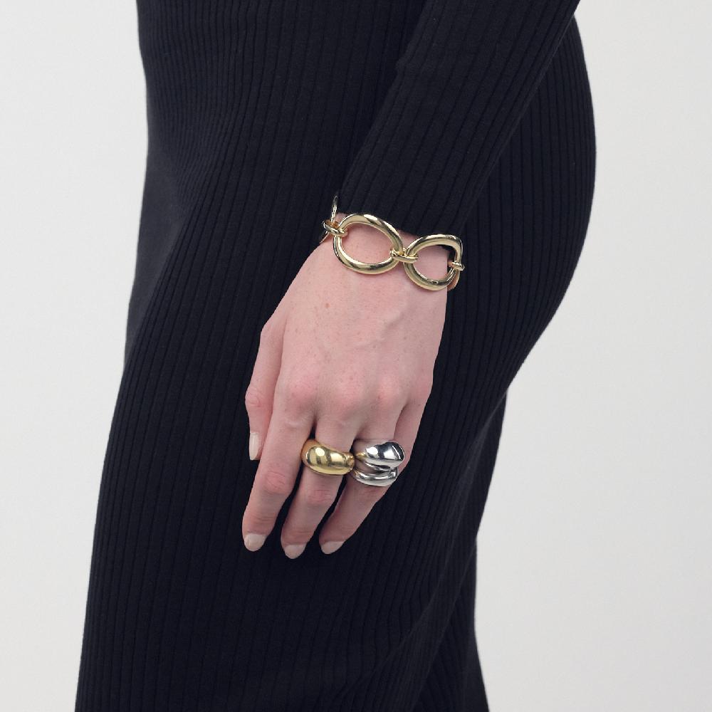 Unoaerre Bracciale catena ovale in argento dorato | UNOAERRE Gioielli Novità