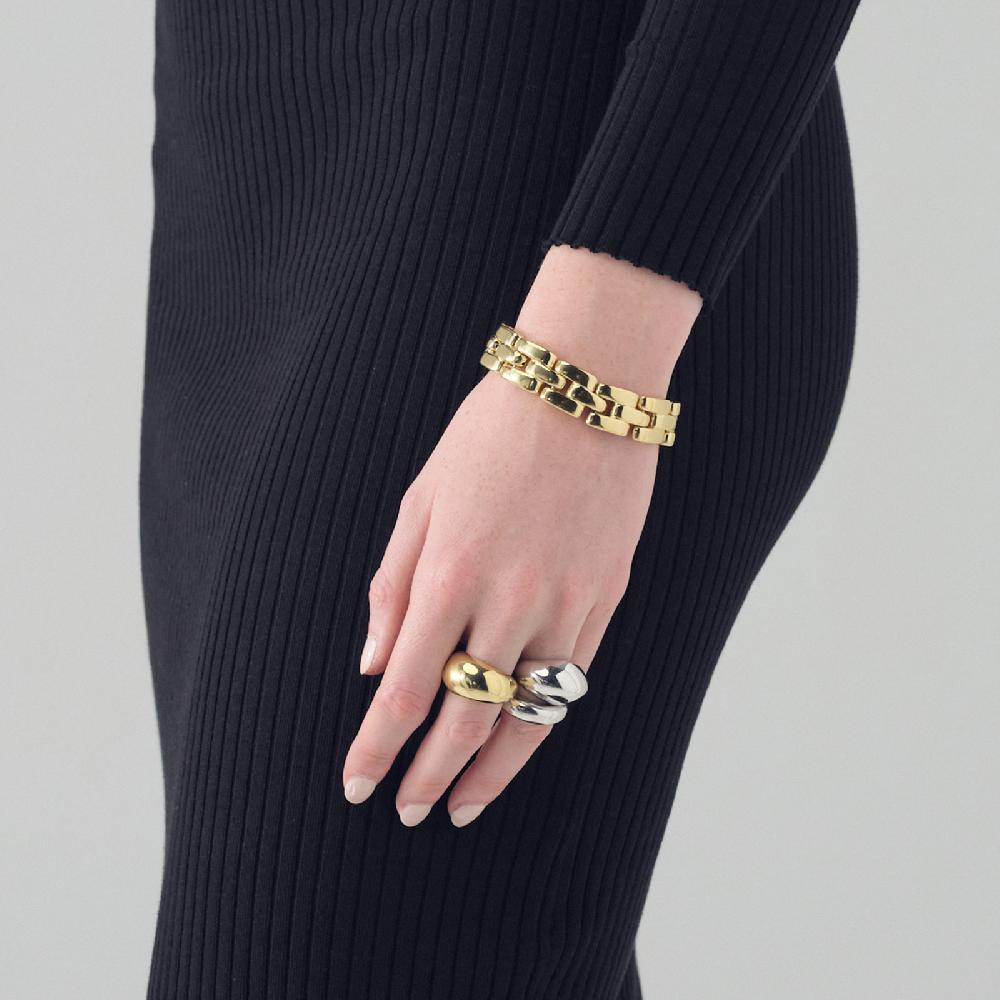 Unoaerre Bracciale Panthere in argento dorato | UNOAERRE Gioielli Economico