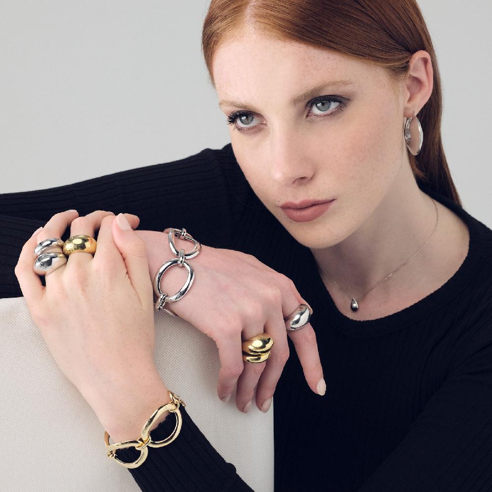 Unoaerre Orecchini in argento maxi | UNOAERRE Gioielli In Vendita