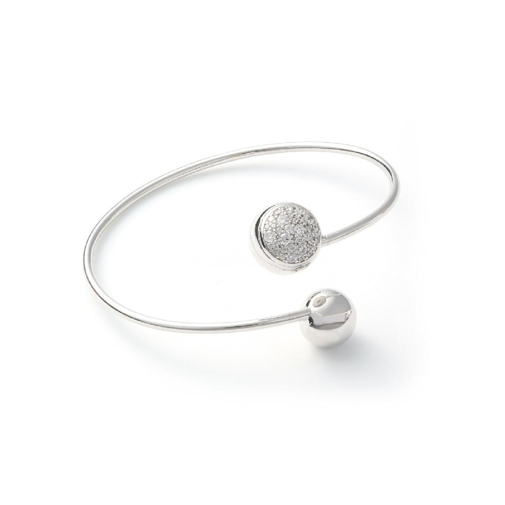 Unoaerre Bracciale in argento e pavé di zirconi | UNOAERRE Gioielli Italy