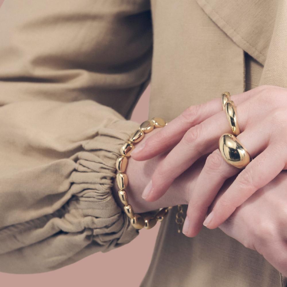 Unoaerre Bracciale in argento dorato | UNOAERRE Gioielli Fino Al -60%
