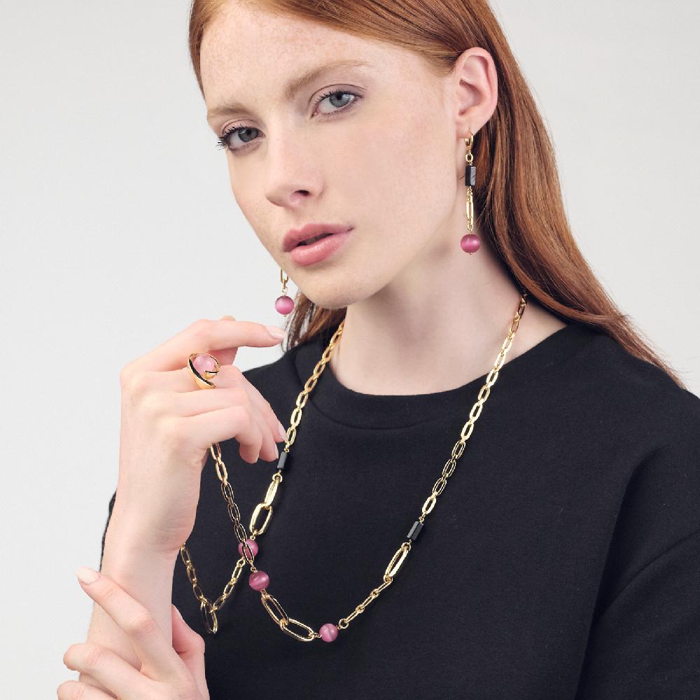 Unoaerre Orecchini pietre rosa | UNOAERRE Gioielli Promozione Limitata