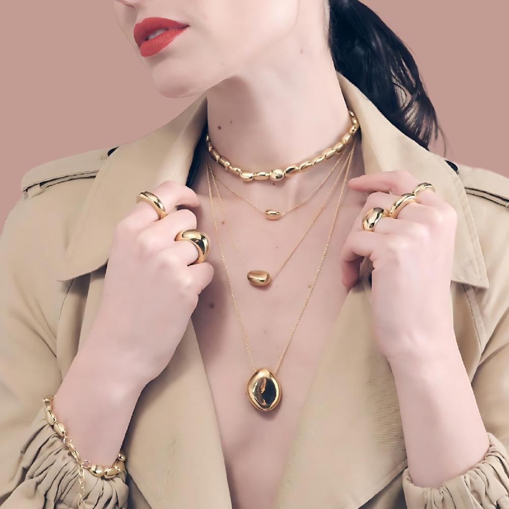 Unoaerre Collana in argento dorato | UNOAERRE Gioielli 2025