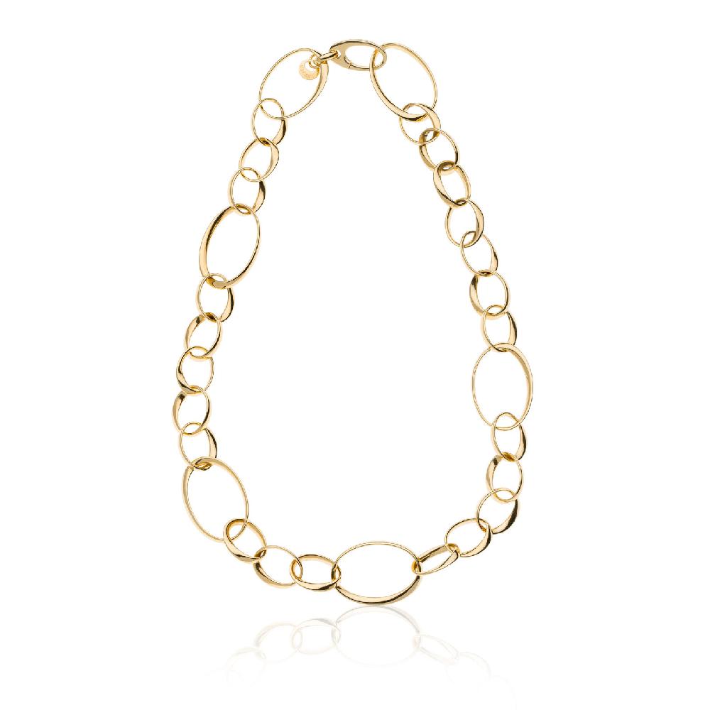 Unoaerre Collana donna catena in argento dorato | UNOAERRE Gioielli Consegna Veloce