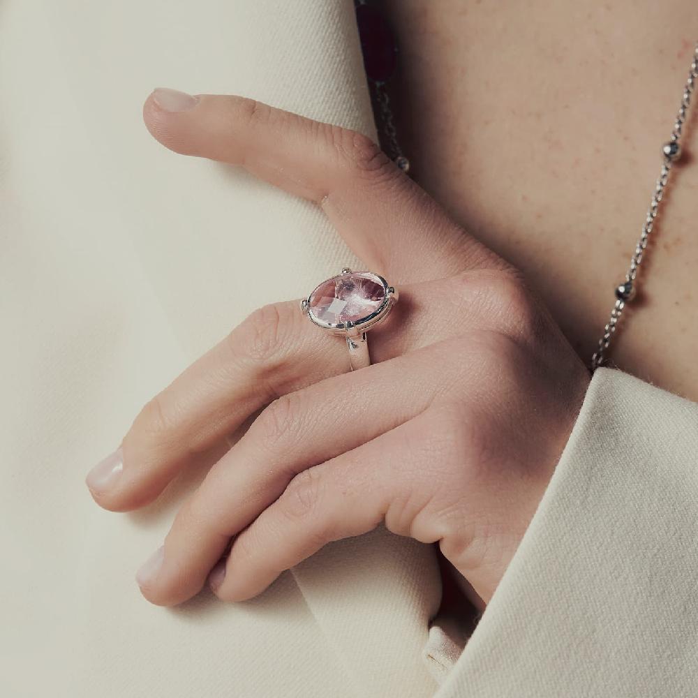 Unoaerre Anello con pietra rosa | UNOAERRE Gioielli Qualità Garantita