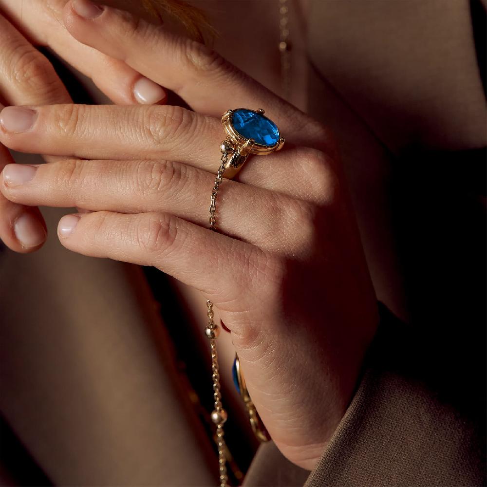 Unoaerre Anello con pietra blu | UNOAERRE Gioielli Qualità