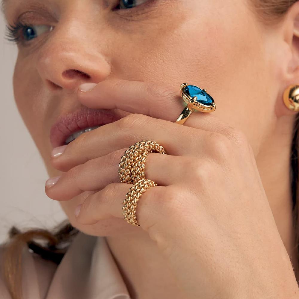Unoaerre Anello con pietra blu | UNOAERRE Gioielli Qualità