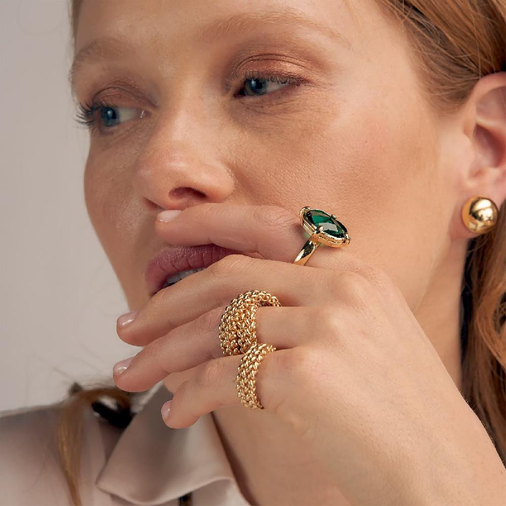 Unoaerre Anello con pietra verde | UNOAERRE Gioielli Shopping Online