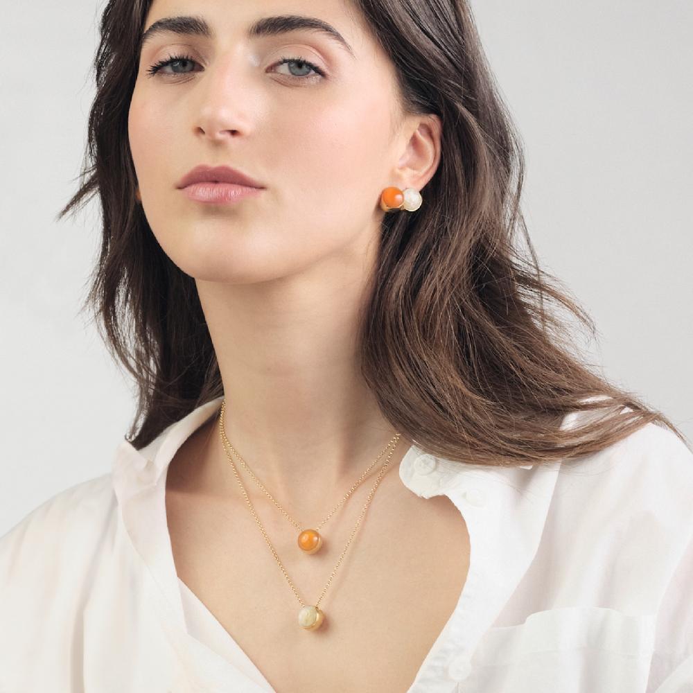 Unoaerre Collana in argento dorato e quarzo | UNOAERRE Gioielli Promozione Limitata
