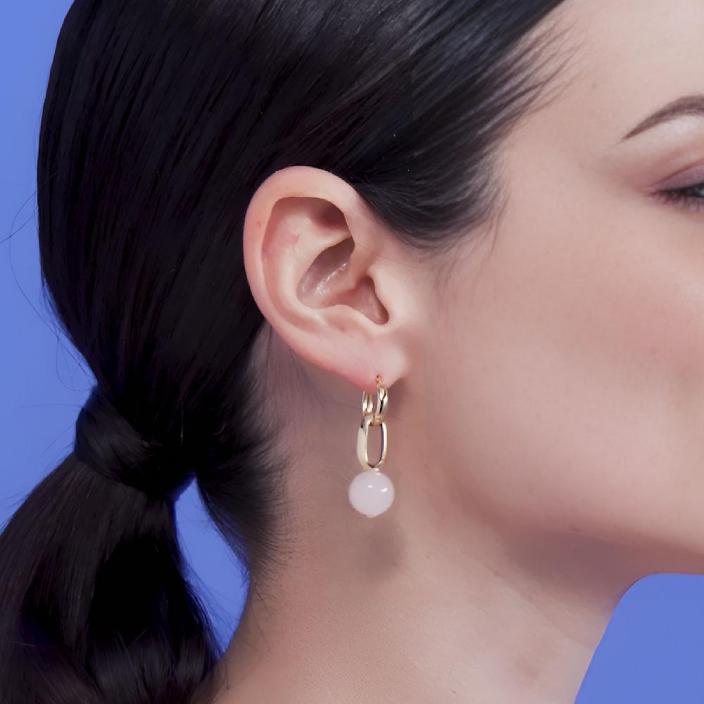 Unoaerre Orecchini con perla rosa | UNOAERRE Gioielli Fino Al -60%