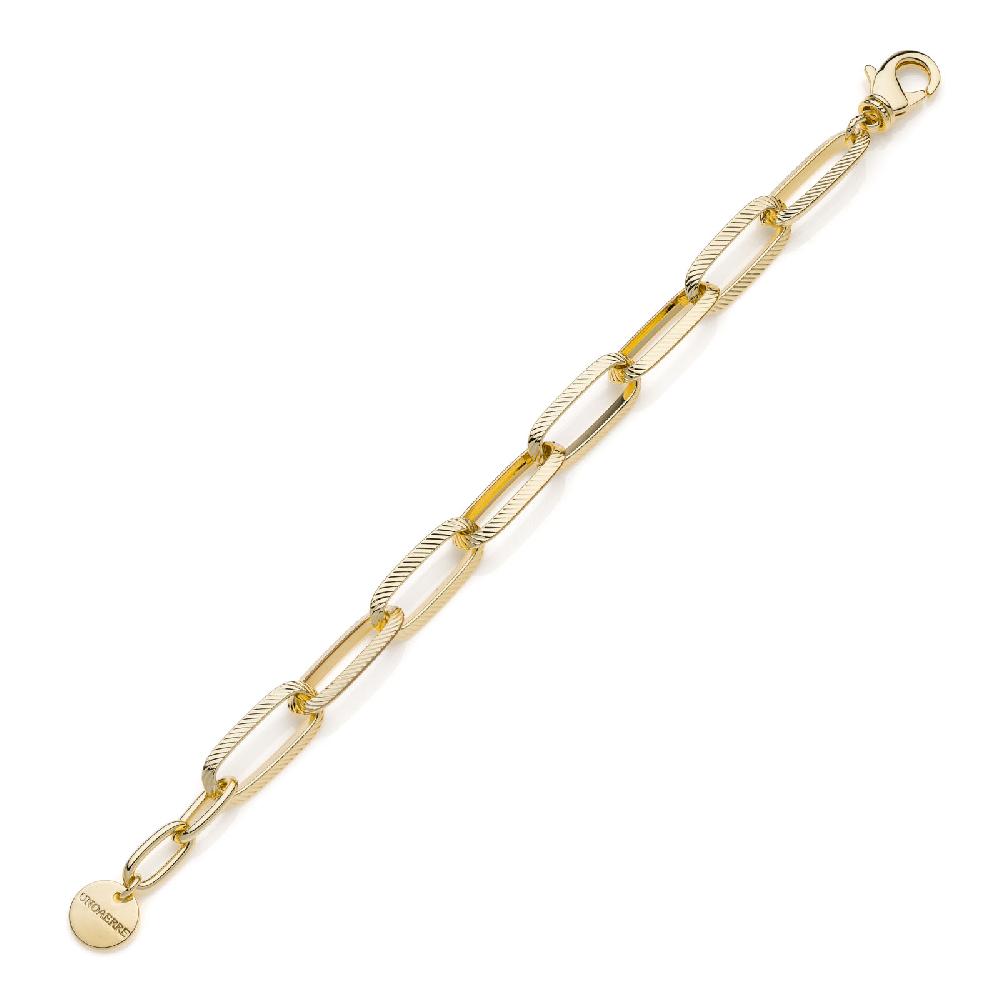 Unoaerre Bracciale dorato catena forzatina | UNOAERRE Gioielli Sottocosto