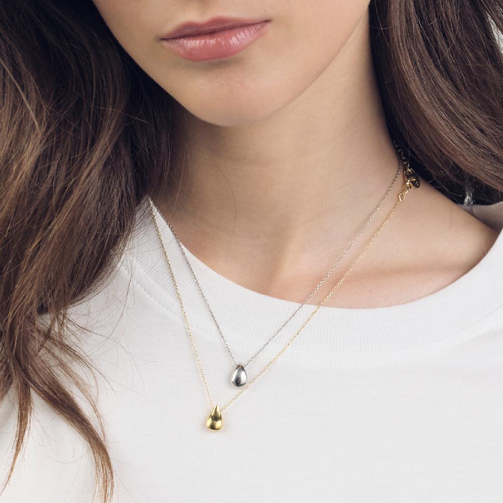Unoaerre Collana in argento con goccia | UNOAERRE Gioielli Italy