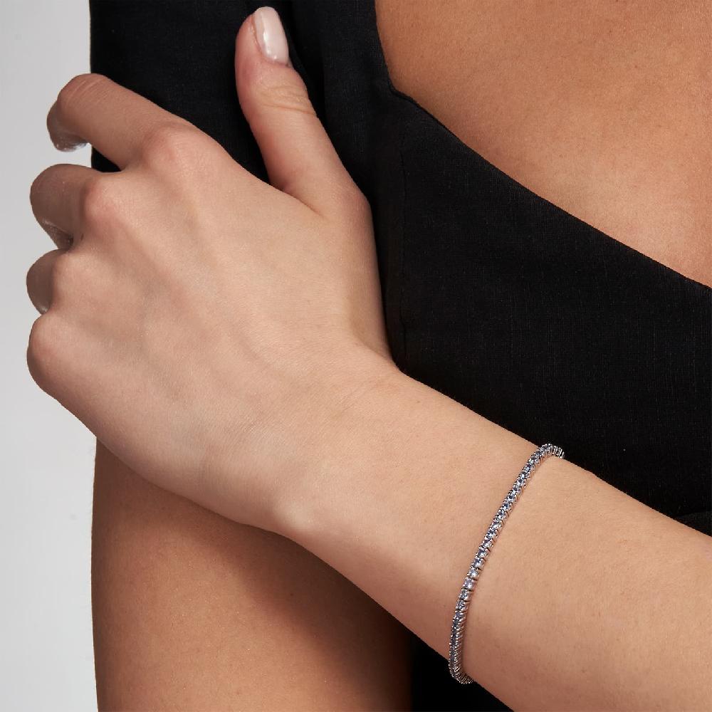 Unoaerre Bracciale tennis in argento con zirconi azzurri | UNOAERRE Gioielli Hotsell