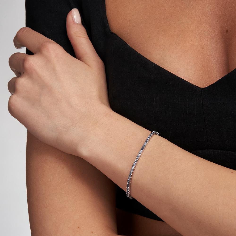Unoaerre Bracciale tennis in argento con zirconi azzurri | UNOAERRE Gioielli Hotsell
