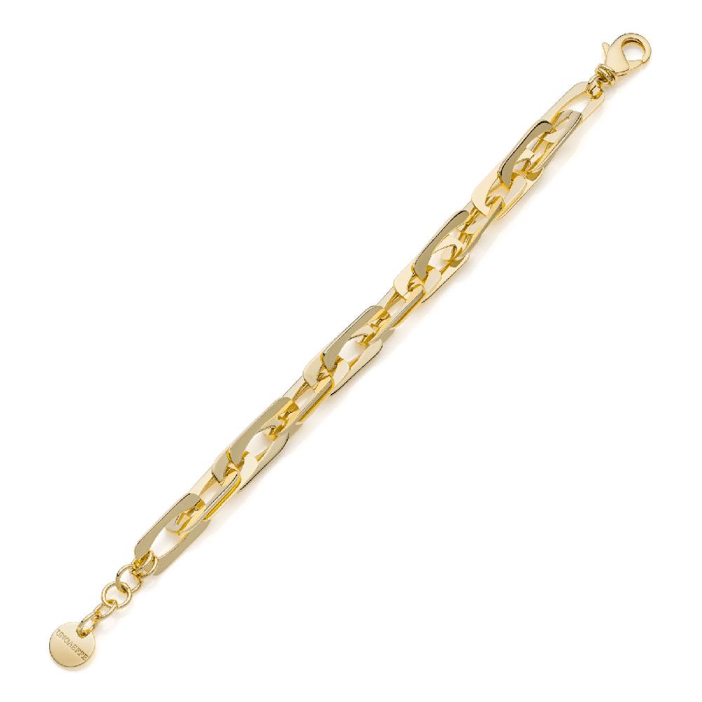 Unoaerre Bracciale dorato catena fantasia | UNOAERRE Gioielli Saldi Di Fabbrica