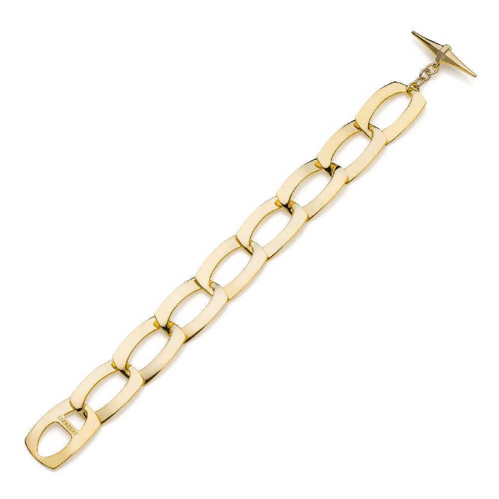 Unoaerre Bracciale catena dorata piatta | UNOAERRE Gioielli In Saldo