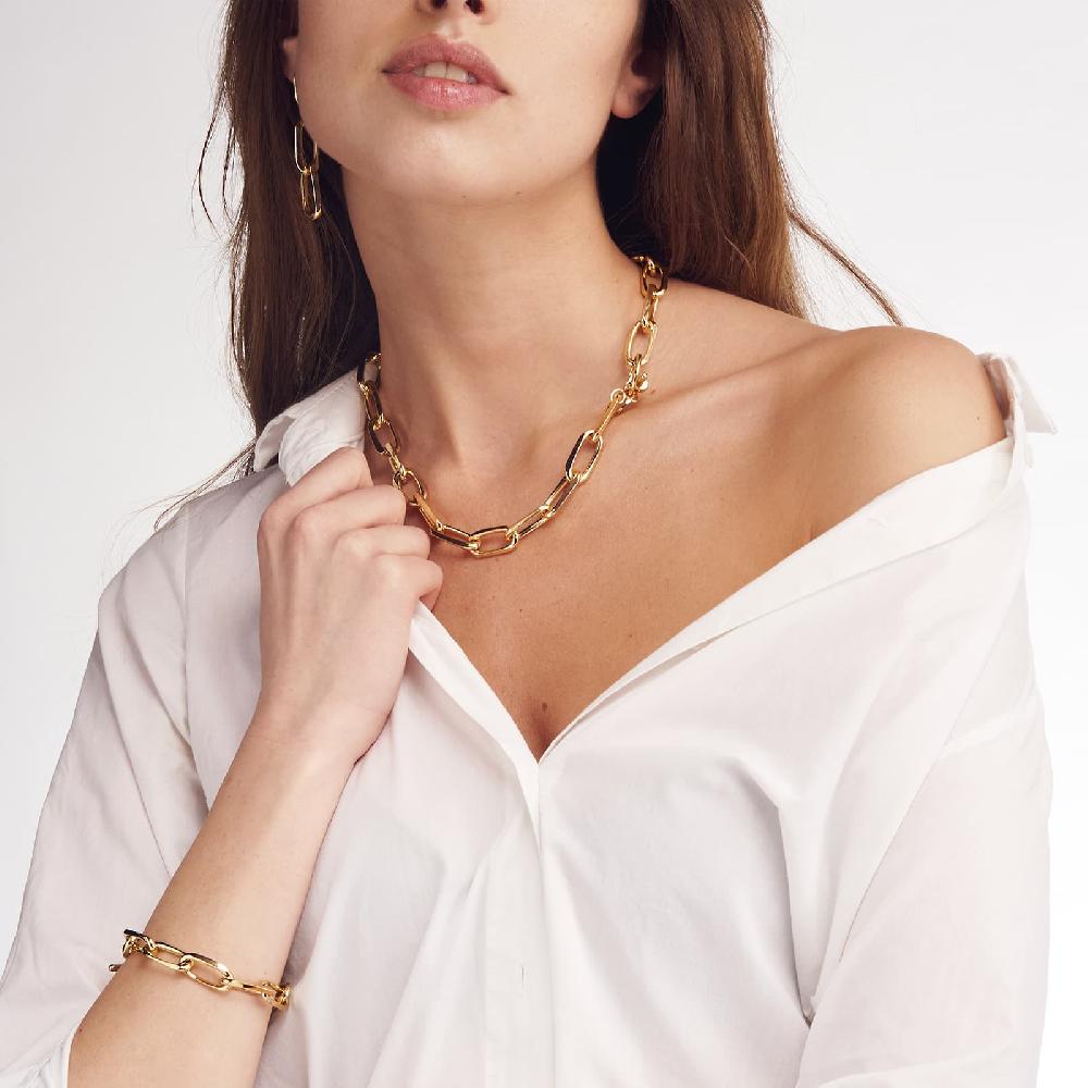 Unoaerre Bracciale di catena in bronzo dorato | UNOAERRE Gioielli Italy