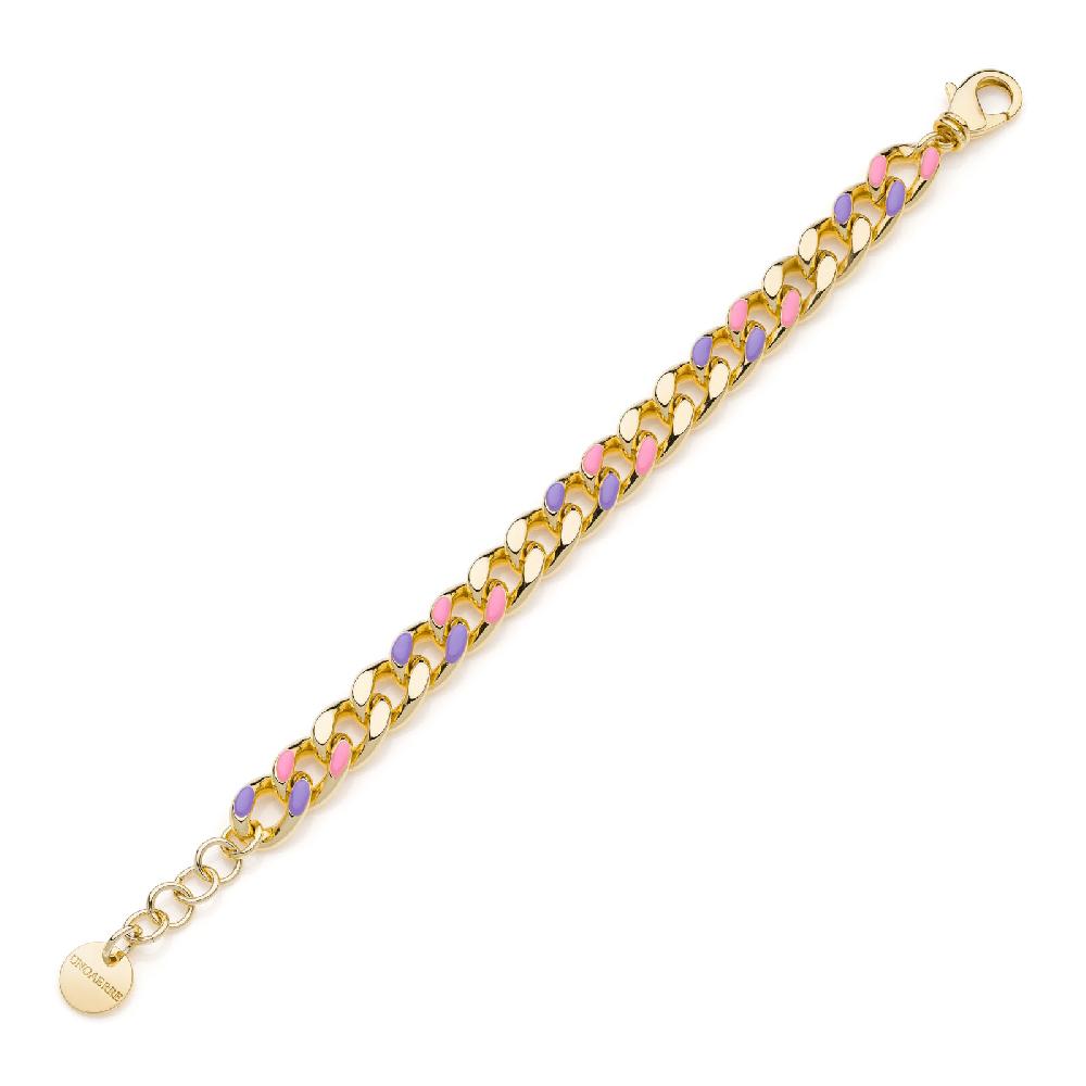 Unoaerre Bracciale groumette smalto rosa e lilla | UNOAERRE Gioielli Offerta