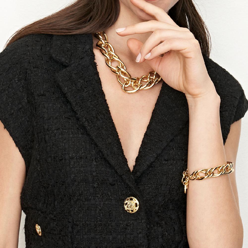 Unoaerre bracciale in bronzo dorato 504575 | UNOAERRE Gioielli Vendita