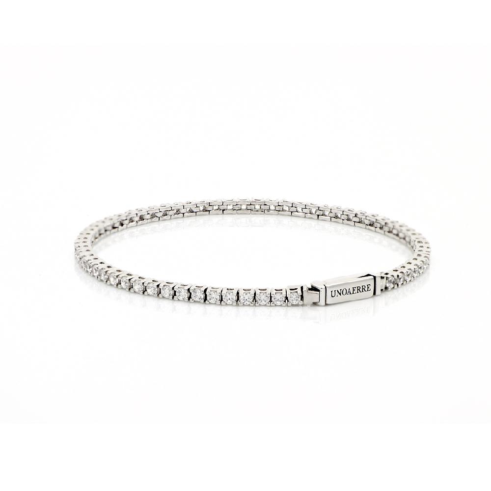 Unoaerre Bracciale Tennis in Argento con zirconi | UNOAERRE Gioielli Negozi Online