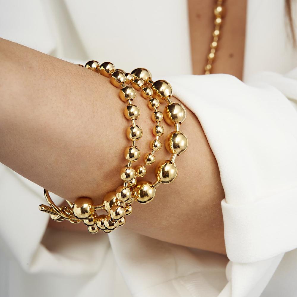 Unoaerre Bracciale in bronzo dorato Sphere | UNOAERRE Gioielli Online