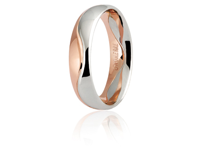 Unoaerre fede in oro rosso e bianco 050afc009000001075035 | UNOAERRE Gioielli Prezzo basso