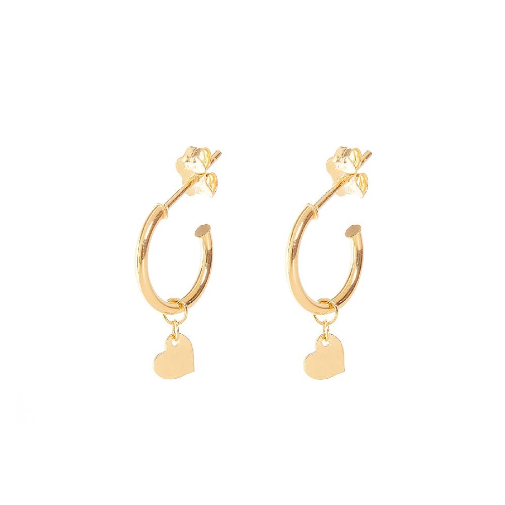 Unoaerre Orecchini in oro con pendente cuore | UNOAERRE Gioielli Nuovo