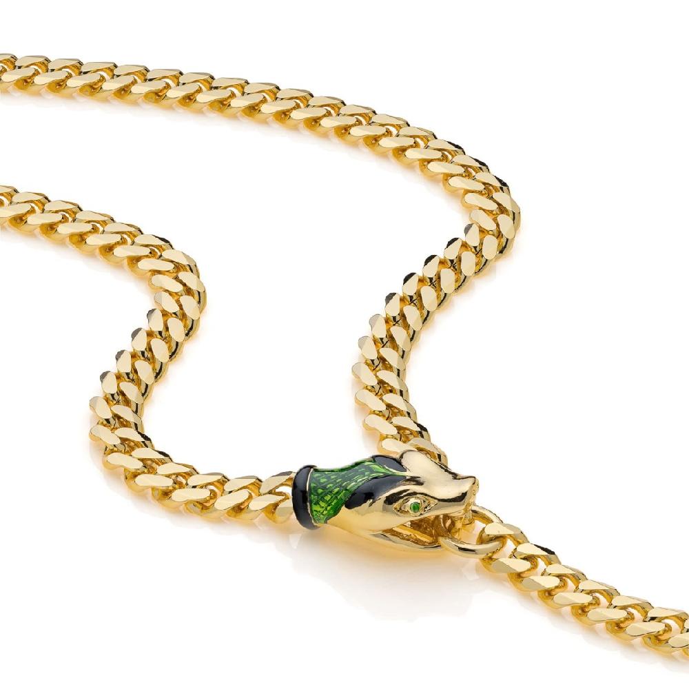 Unoaerre Collana donna grumetta con serpente smaltato | UNOAERRE Gioielli Offerta San Valentino